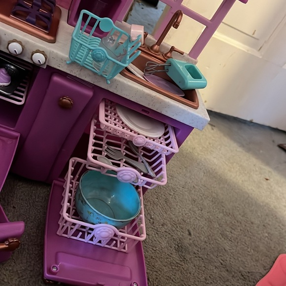 Pink Toy Kitchen Set - Picture 9 of 11